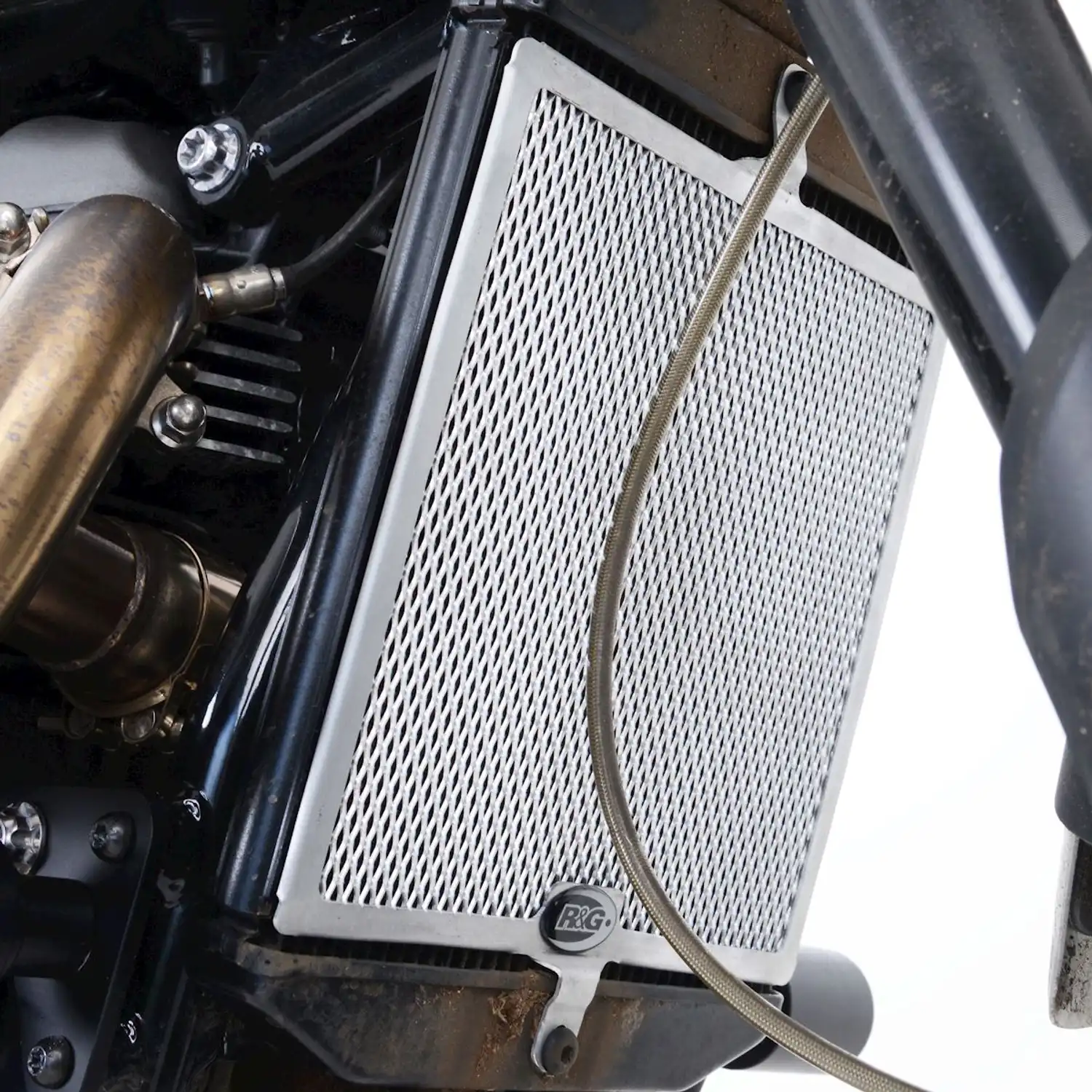 Triumph scrambler 1200 radiator guard outlet