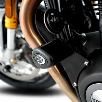 Crash Protectors - Aero Style for Triumph Street Twin, Triumph Thruxton 1200/R '16-'18, Bonneville T100 '17-, Speed Twin '21- & Speed Twin 900 '22- models