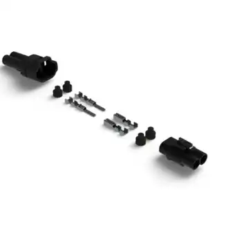 DENALI MT Series  2-Pin Waterproof Connector Set, Male & Female Connectors with Terminals & Seals
