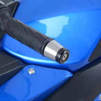 RatedR Red Aluminium Handlebar End Sliders - Universal Fit For GSXR, SV650, CBR, Ducati, And More
