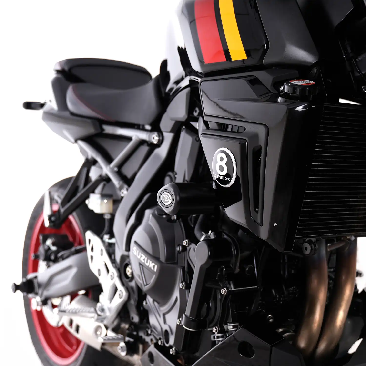 Protection De Moteur (engine Guard) Pour Suzuki GSX-8S 2022-2024 - Noir/carbone, ABS - Neuf Avec Vis