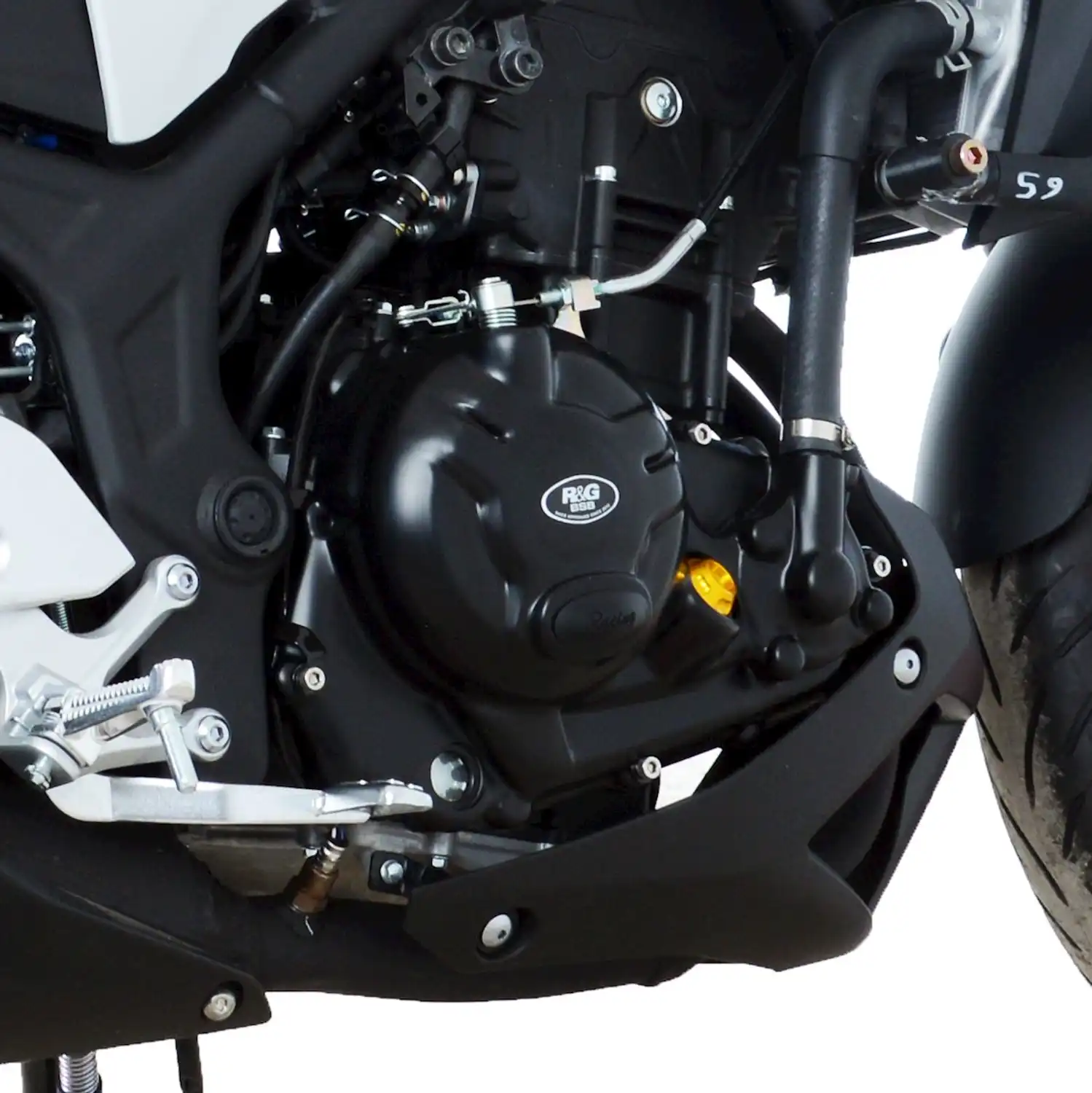YZF-R25 YZF-R3 MT-25 MT-03 OVERRacing マフラーブラケット Engine Case Covers - RACE SERIES - for Yamaha YZF-R25 \u002714-, YZF-R3