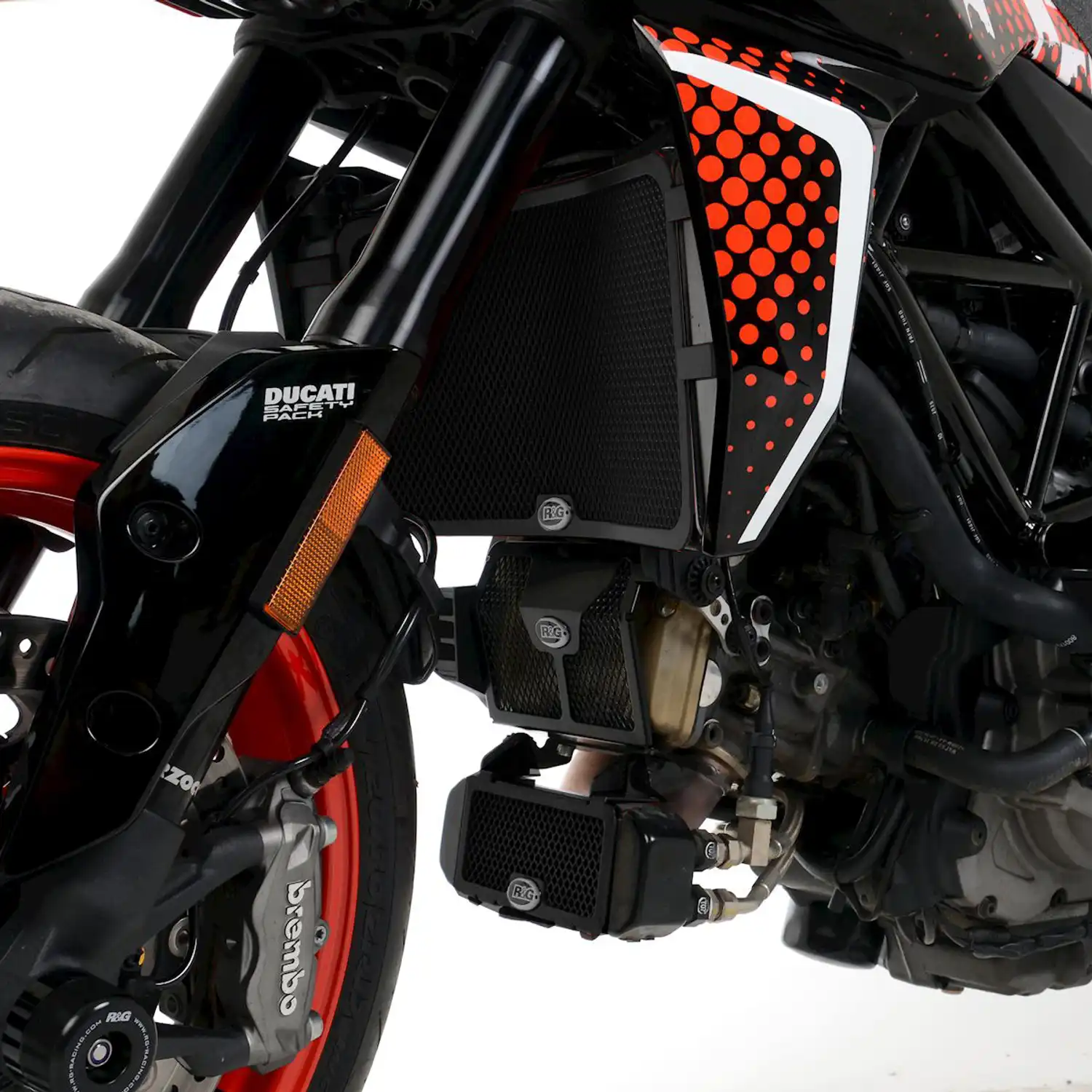 Oversize oil radiator for 2-valve engines Ducati Hypermotard 1100
