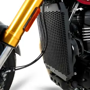 Grille De Radiateur En Aluminium Pour Triumph Scrambler 400 X & Speed 400 2024 - Protection & Déco Noir