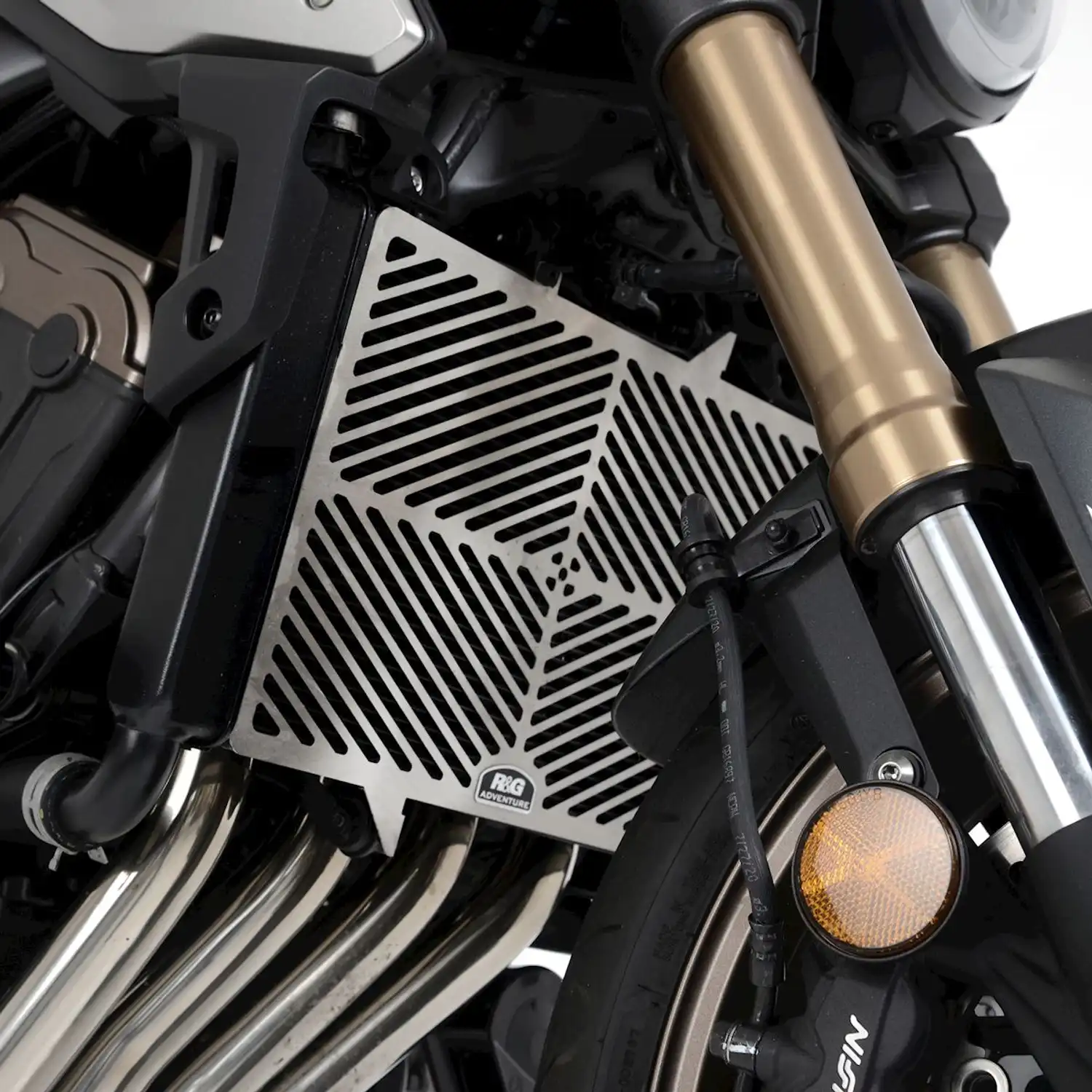 Protezione Griglia Radiatore Per Honda CB/CBR 650F/R 2019-2024 - In Lega Di Alluminio, Nero, Facile Installazione