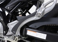 2016 R&G RACING BLACK BOOT GUARD KIT FOR Suzuki Gladius 650 
