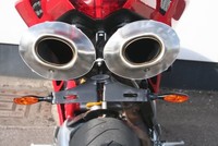 R&G Tail Tidy for Ducati 848 & 1098S with R&G LED Micro Indicators included 